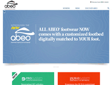 Tablet Screenshot of abeofootwear.com